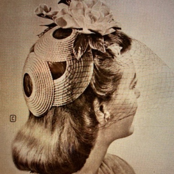 1950's Candy Straw Pillbox Hat - Picture 12 of 13